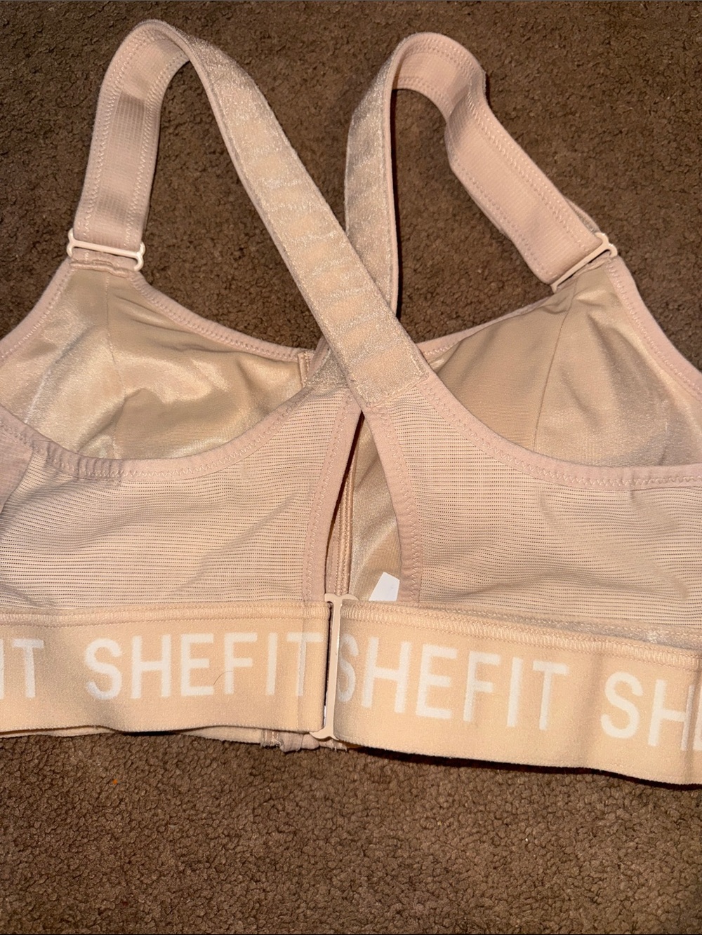 SHEFIT Blush Front-Zip High Support Sports Bra 1 Luxe - Picture 5 of 6